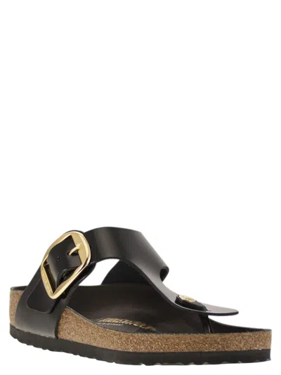 Birkenstock Gizeh Big Buckle Slide Sandal In Black