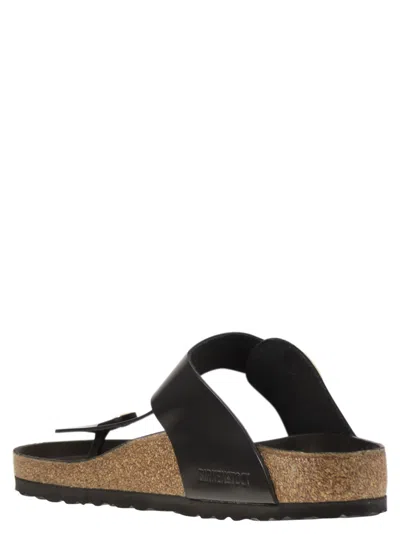 Birkenstock Gizeh Big Buckle Slide Sandal In Black