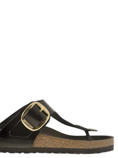 Birkenstock Gizeh Big Buckle Slide Sandal In Black