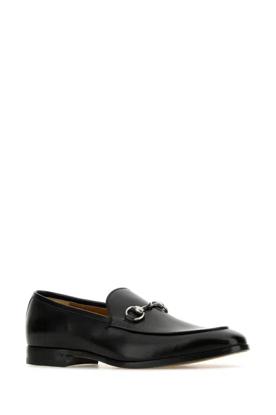 Gucci Black Jordan Loafers In Black