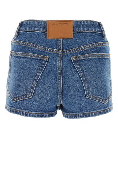 Alexander Wang Denim Stretch Shorts