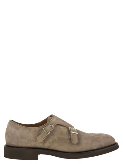 Doucal's Men's Double Suede Buckle Loafer