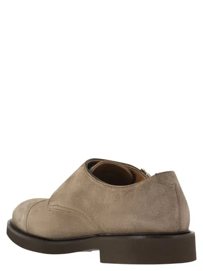 Doucal's Men's Double Suede Buckle Loafer