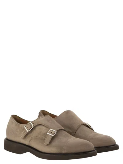 Doucal's Men's Double Suede Buckle Loafer
