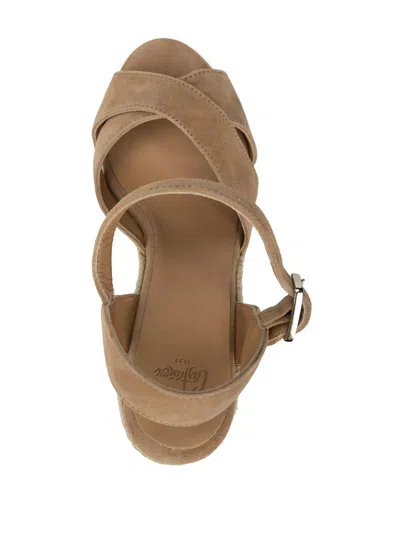 Castaã±er Castañer Woman Espadrilles Camel Size 8.5 Leather In Brown