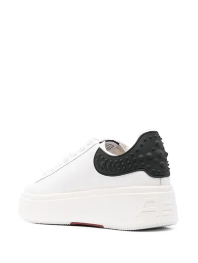 Ash Woman Sneakers White Size 8 Calfskin In White