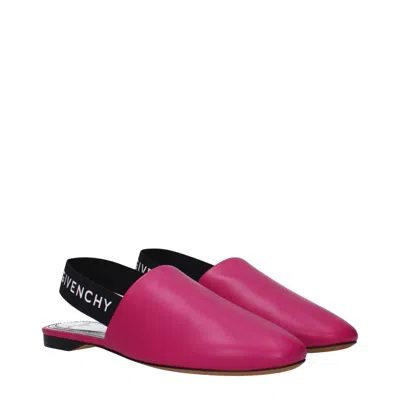 Givenchy Rivington Sandals Women Leather Fuxia/cyclamen