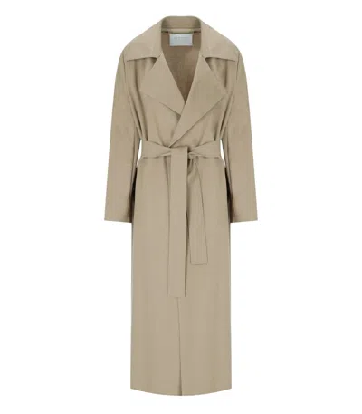 Harris Wharf London Dove Grey Trench