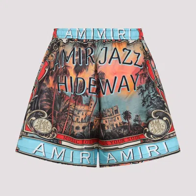 Amiri Jazz Hideaway Bermuda And Short Multicolor In Multicolor