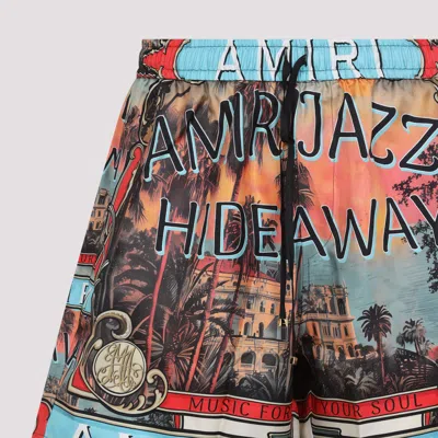 Amiri Jazz Hideaway Bermuda And Short Multicolor In Multicolor