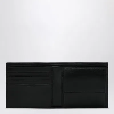 Balenciaga Cash Black Wallet In Grained Leather In Black