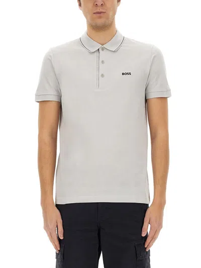 Hugo Boss Polo Paule 4 In Gray