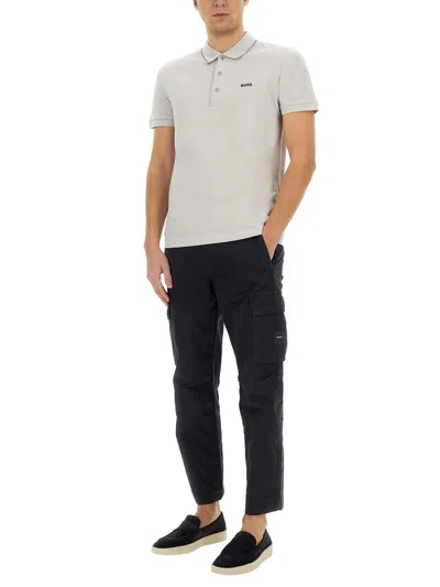 Hugo Boss Polo Paule 4 In Gray