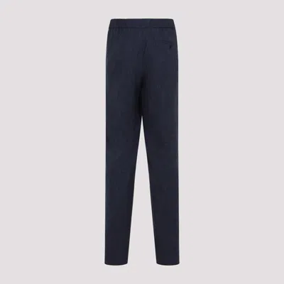 Giorgio Armani Tailored Blue Trousers With Luxurious Fabric Blend In Blue