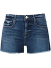 Frame Distressed Denim Shorts