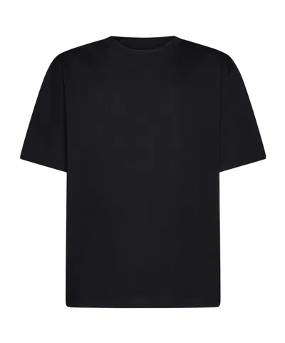 Studio Nicholson Lay Logo Detailed Crewneck T-shirt In Red