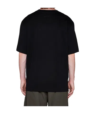 Studio Nicholson Lay Logo Detailed Crewneck T-shirt In Red