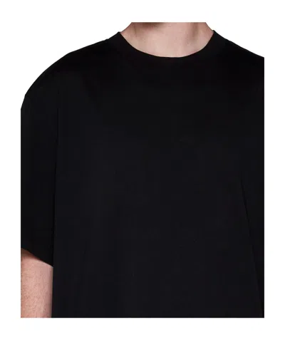 Studio Nicholson Lay Logo Detailed Crewneck T-shirt In Red