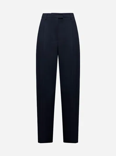 Blanca Vita Blue Gabardine Pulsa Trousers