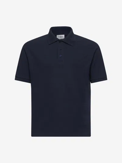 Saint Laurent Embroidered Monogram Polo Shirt