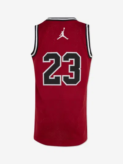 Jordan Boys 23 Jersey Sleeveless Top In Red