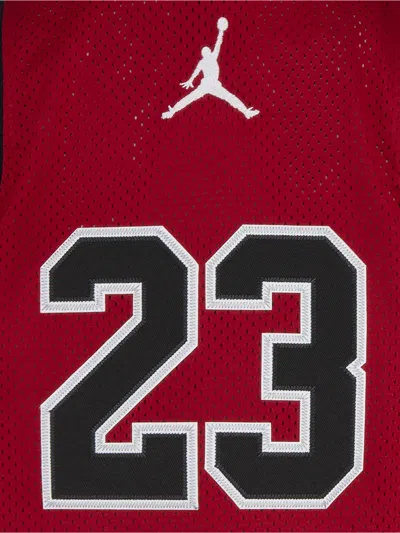Jordan Boys 23 Jersey Sleeveless Top In Red