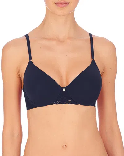 Natori Zone Front Close Full Fit Convertible Underwire Bra In Blue