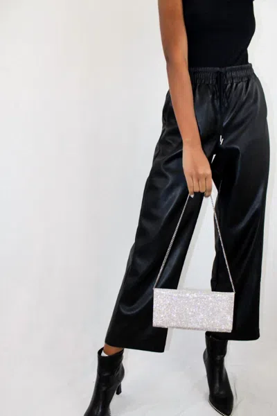 Olivaceous All Day Leather Pants In Black In Black