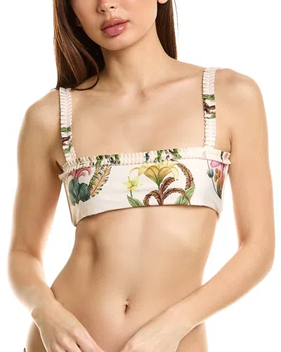 Agua By Agua Bendita Marina Bikini Top In White