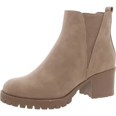 Mia Jody Lug Sole Platform Chelsea Boot In Grey