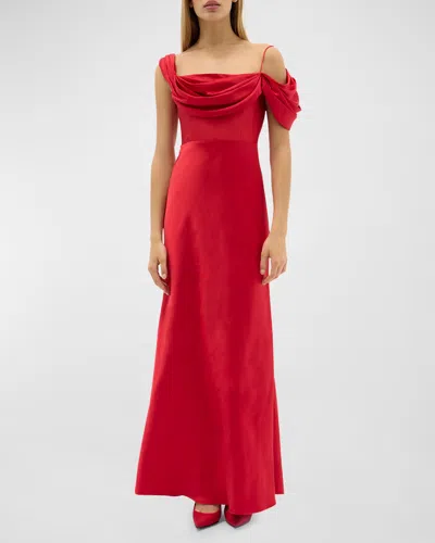 Rachel Gilbert Sawyer Gown In Red