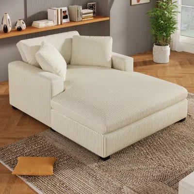 Streamdale Furniture Streamdale Mirod Oversized Chaise Lounge Chair, 53.5" X 70.9