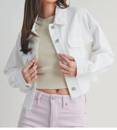Shop Just Usa Cargo Jacket In White