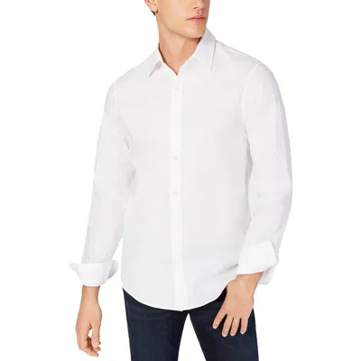 Michael Kors Tailored Button-down Shirt With Curved Hem In White