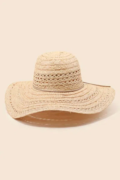 Anarchy Street Straw Braided Sun Hat In Yellow In Yellow