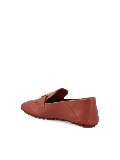 Fendi Baguette Driving Shoes In Brown