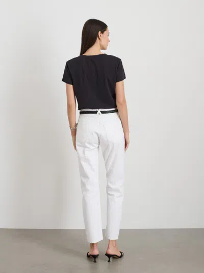 Alex Mill Jane Mid Rise Straight Jean In Shiro White Wash