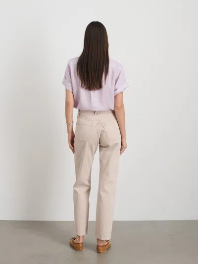 Alex Mill Jane Mid Rise Straight Jean In Washed Pink