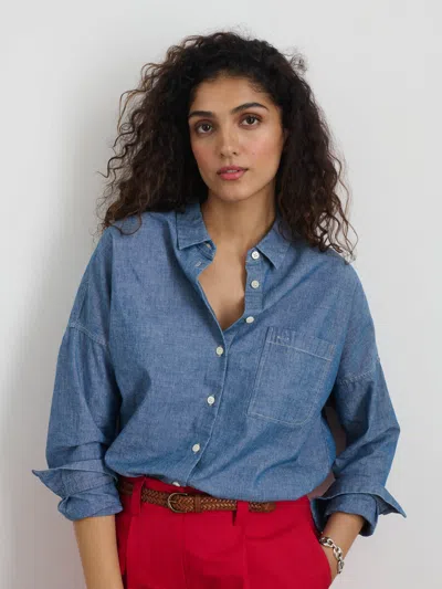 Alex Mill Jo Shirt In Chambray In Chambray Rinse Wash