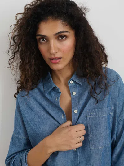 Alex Mill Jo Shirt In Chambray In Chambray Rinse Wash