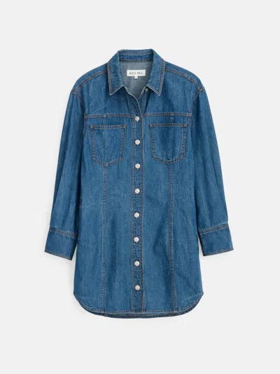 Alex Mill Marissa Shirtdress In Light Weight Denim In Daikanyama Wash