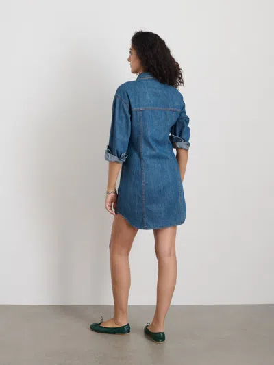 Alex Mill Marissa Shirtdress In Light Weight Denim In Daikanyama Wash
