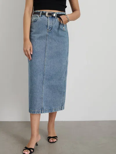 Alex Mill Ruby Denim Skirt In Denim In Akita Wash