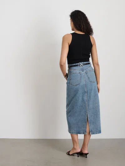 Alex Mill Ruby Denim Skirt In Denim In Akita Wash