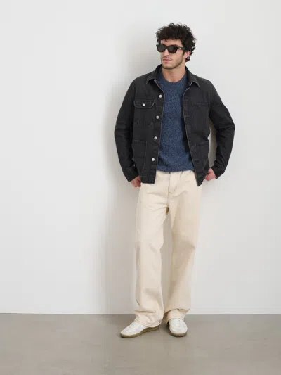 Alex Mill Work Jacket In Vintage Wash Denim In Vintage Black Wash