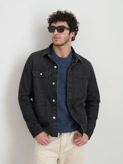 Alex Mill Work Jacket In Vintage Wash Denim In Vintage Black Wash