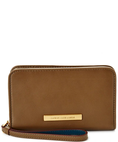 Marc By Marc Jacobs Luna Wingman Leather Wallet' In Brown