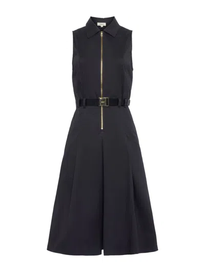 L'agence Kylo Poplin Shirt Dress In Black