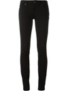BURBERRY BURBERRY SKINNY FIT LOW-RISE DEEP BLACK JEANS,394659511509532
