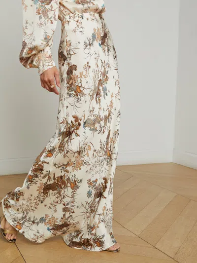 L AGENCE ZETA SATIN MAXI SKIRT 
